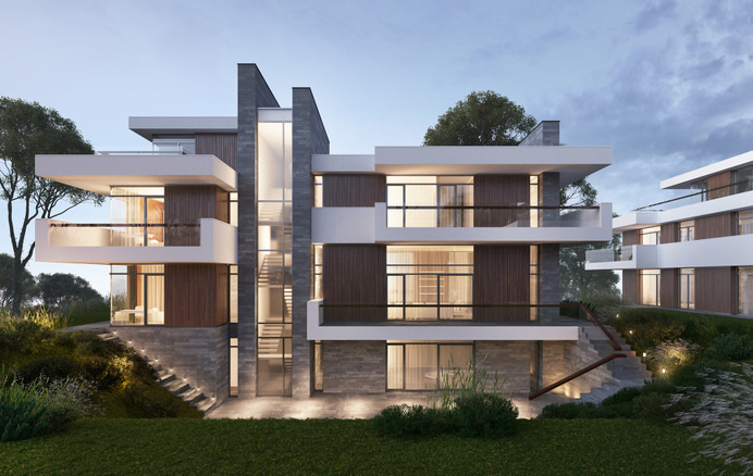 Seaside villas in Jurmala, Latvia #architekturine #vizualizacija