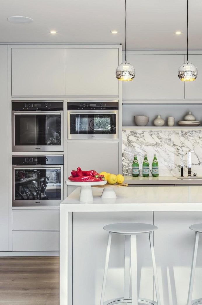 Highgate Hill Townhouse, LLI Design, Kitchen - Straight on detail
