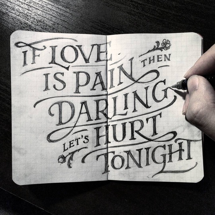 betype: "Lettering by @dandrawnwords Follow us on Instagram: @betype "