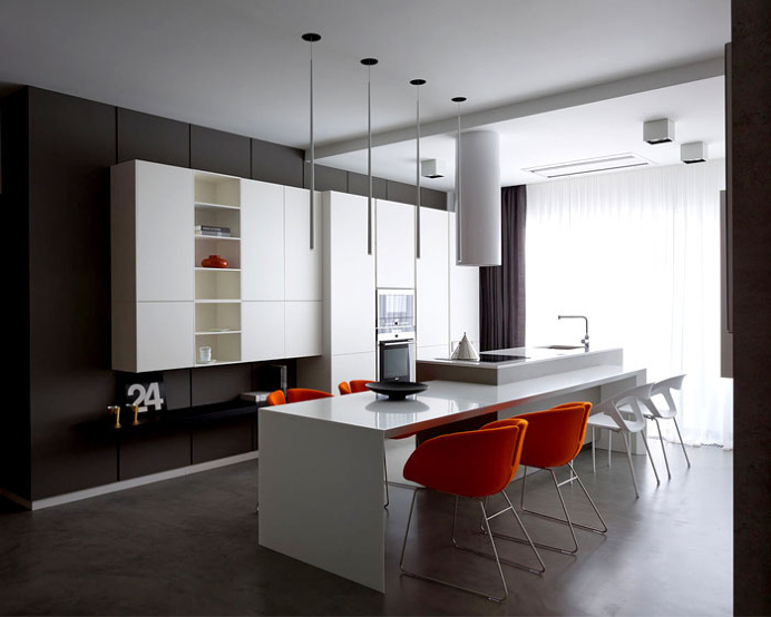 Apartment in Trendy Dark Colors - #decor, #interior, #homedecor,