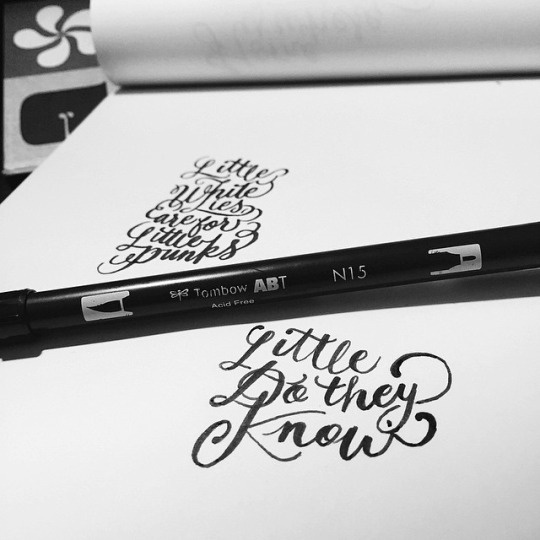 Little do they Know by Jordan Lyle @jamdownflava #lettering #script #design #tombow #hand #typography