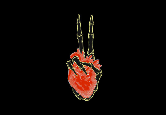 http://www.designbyhumans.com/shop/t-shirt/men/peace-heart/20615/ #illustration #art