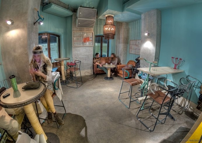 Thematic bar for urban cyclists - The Bicycle by Openspace - HomeWorldDesign (11) #design #interiors #thematic #restaurant