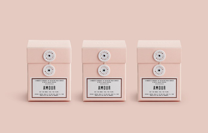 Woodlot Amour Candle Box Packaging - Mindsparkle Mag arithmetic designed Woodlot Amour Candle Box Packaging. The Amour collection was inspired by the qualities brought forth from pink gemstones; believed to bring about serenity, relaxation, acceptance, and contentment, and even soften frustration. #logo #packaging #identity #branding #design #color #photography #graphic #design #gallery #blog #project #mindsparkle #mag #beautiful #portfolio #designer