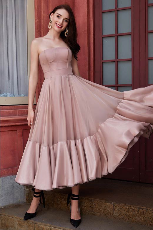 eDressit New Corset Tea Length Ruffle Party Evening Dress (04200246)