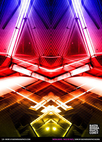 Neon Lights - Face To Face on the Behance Network #layout