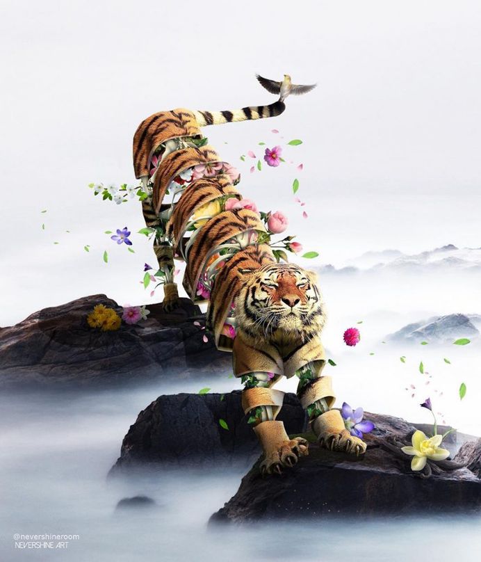 Dreamlike Animals: Mischievous Photo Manipulations by Ade Maolana