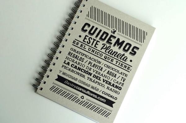 ILUSTRA Notebook 2013 #print #design #ecofriendly #notebook #peru #typography