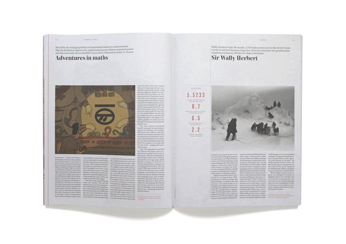 magazine layout, type, tipography