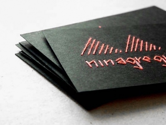 Lovely Stationery | Curating the very best of stationery design | Page 9 #thread #business #card #type #stitch