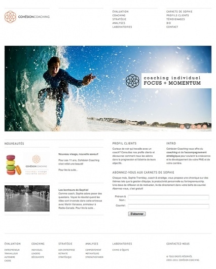 Cohesion Coaching on the Behance Network #design #clean #website #grid #web