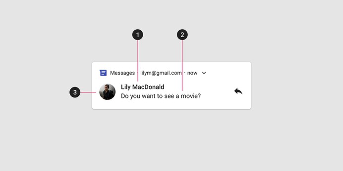 Android notifications - Material Design