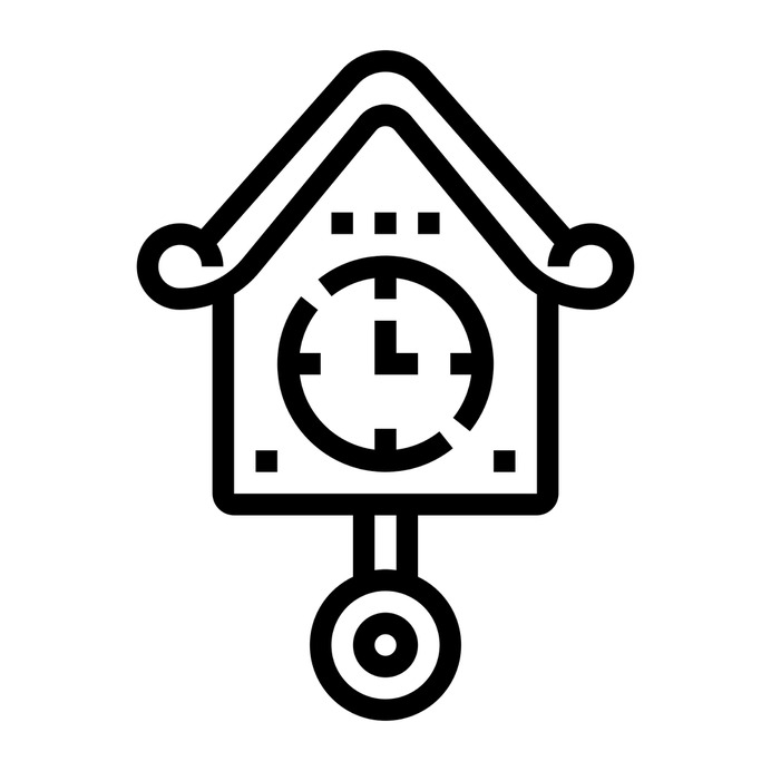See more icon inspiration related to time and date, furniture and household, cuckoo clock, Tools and utensils, cuckoo, adornment, ornament, decoration, vintage and time on Flaticon.