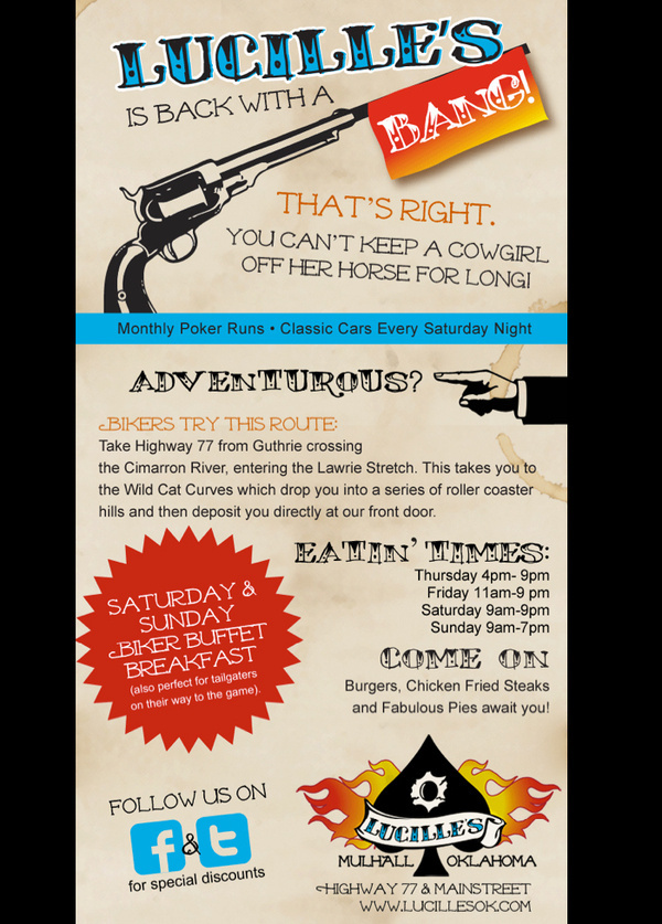 Lucille's HTML Email #marketing #arnold #design #graphic #restaurant #bar #email #agd #biker