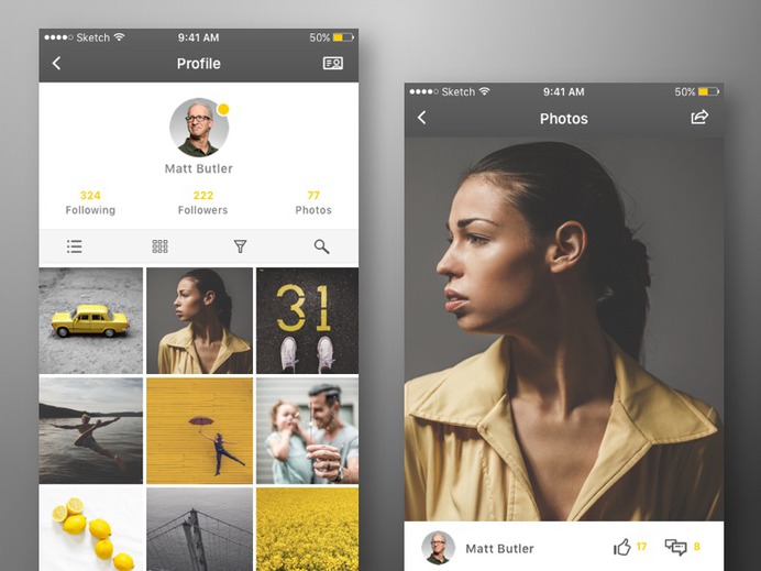 Photo App Concept – iPhone 7
