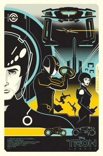 OMG Posters! » Archive » Tron and Tron: Legacy Posters by Eric Tan (Onsale Info) #movies #posters