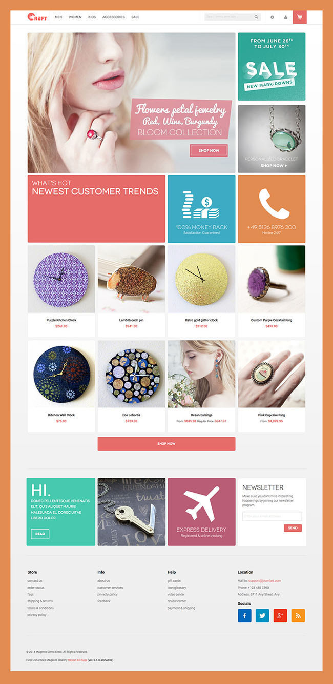 Crafts : Free Handmade Magento Theme