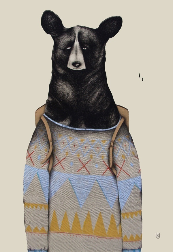 Bears by Sara Landeta #bear #illustration #drawing