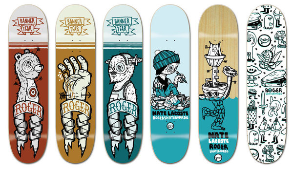 Roger decks by Michael Sieben #deck #collection #illustration #skate