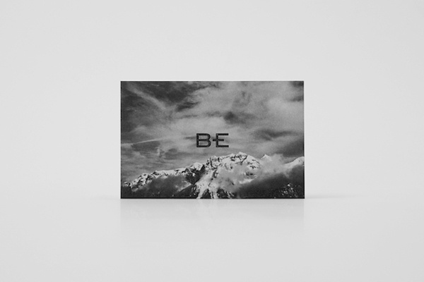 To Be Bond on Behance #mark #business #card #photography #identity #symbol #logo #foil