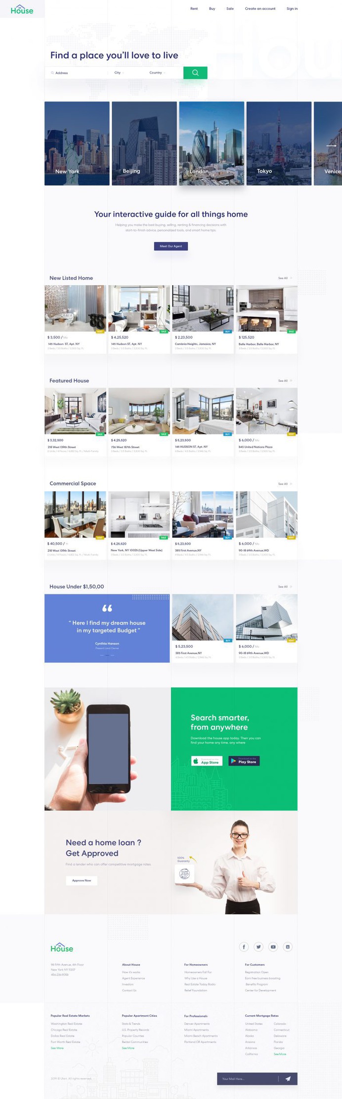 Listing Real Estate Landing Page by rabi islam