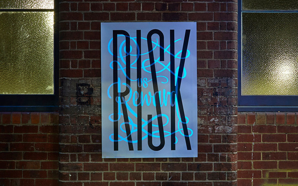 Lead Image #lettering #in #print #the #glow #poster #dark #typography