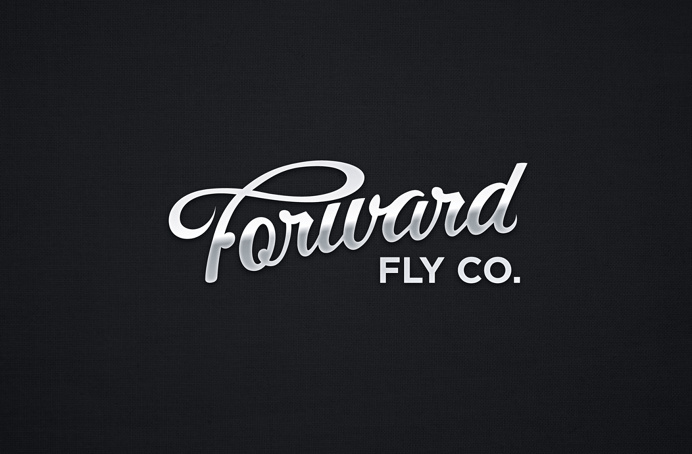 Forward Fly Logo metal - Zach Johnson Design