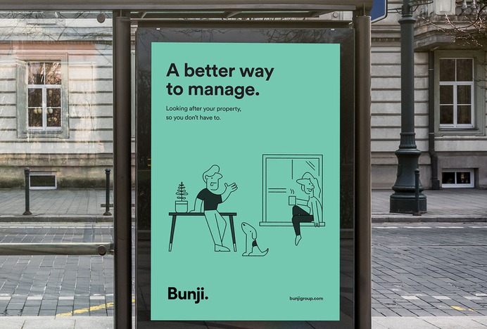 Bunji Identity - Mindsparkle Mag Emily Clarke designed the Identity for Bunji, a brand that is redefining property management once and for all. #logo #packaging #identity #branding #design #color #photography #graphic #design #gallery #blog #project #mindsparkle #mag #beautiful #portfolio #designer