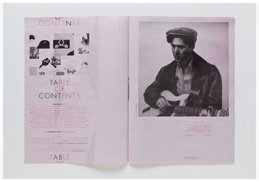 kyle poff - Krop Creative Database #pink #of #contents #table #editorial #magazine