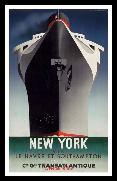 NORMANDIE by Cassandre #cassandre #old #school #illustration #vintage #poster
