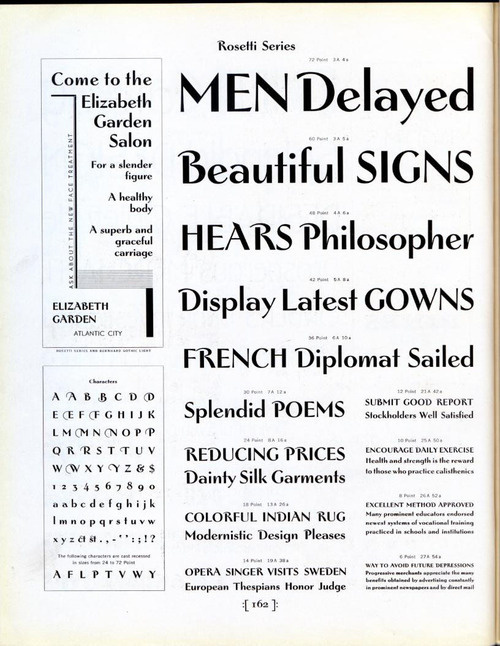 Rosetti was designed for ATF by Willard T. Sniffin in 1931. #typography