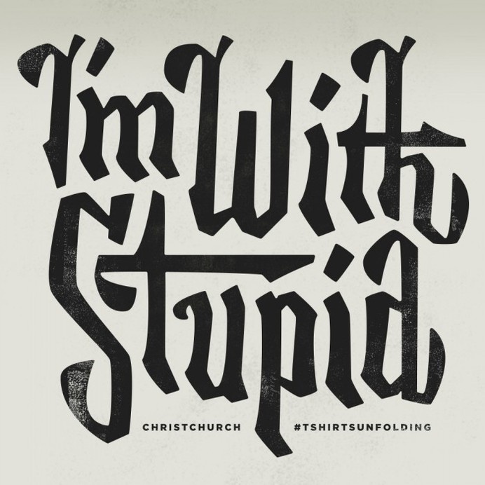 I'm with Stupid #im with stupid #type #typography #custom type #design