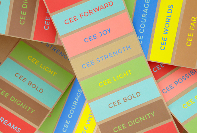 CEE by Blok #branding #print #colourful