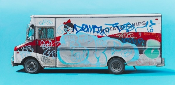 Unusual Vehicles Oil Paintings by Kevin Cyr | Abduzeedo | Graphic Design Inspiration and Photoshop Tutorials #truck