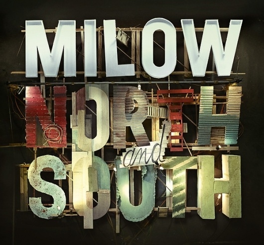 Milow Album 'North and South' on Typography Served #handmade #typography