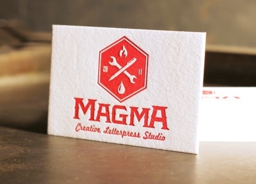 visual sundae #magma #cards #letterpress
