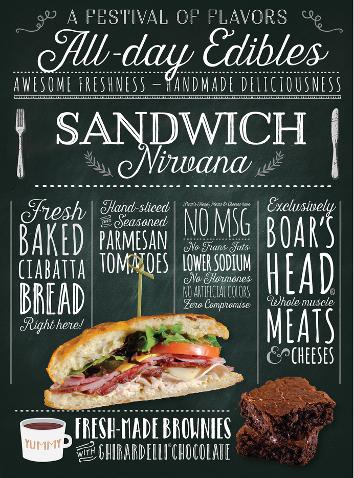 Inspired by European food markets and the craft of chalk lettering, these posters celebrate everything caffeinated.