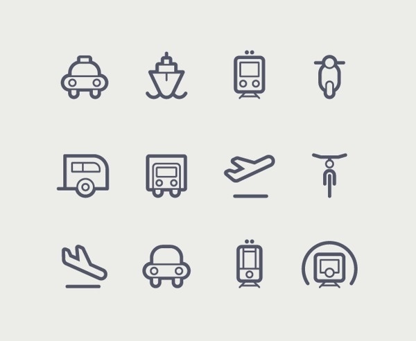 Transportation icons - Tom Nulens #icons #transportation