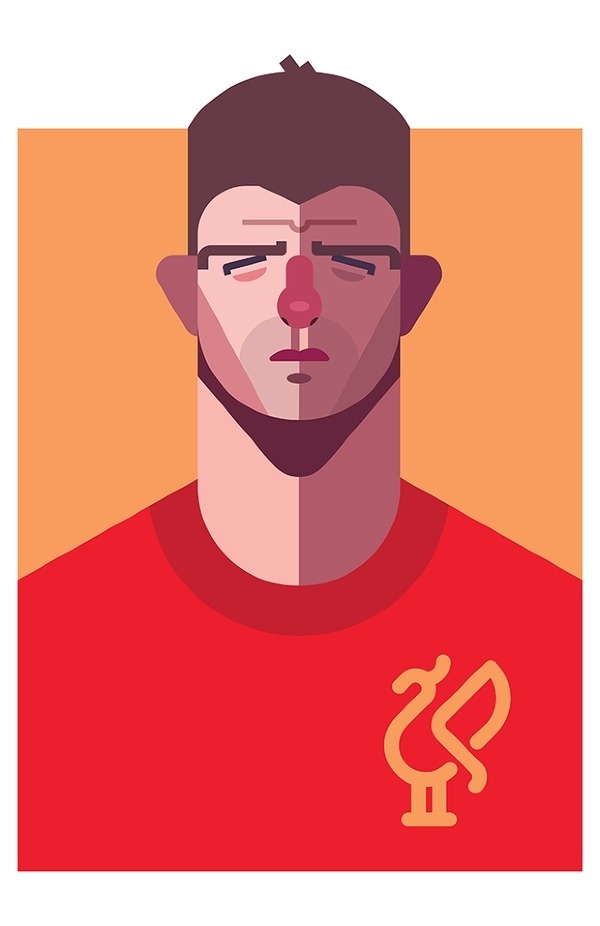 MATCH OF THE DAY Daniel Nyari Graphic Design & Illustration #illustration #gerard #steven
