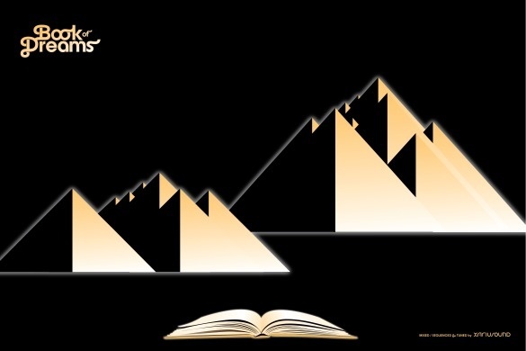 Book of Dreams EPK_RC1_12x18_C_Mountains #album #vector #stellar #fantasy #synth #book #cover #art #gold #music #leaves #epic #typography