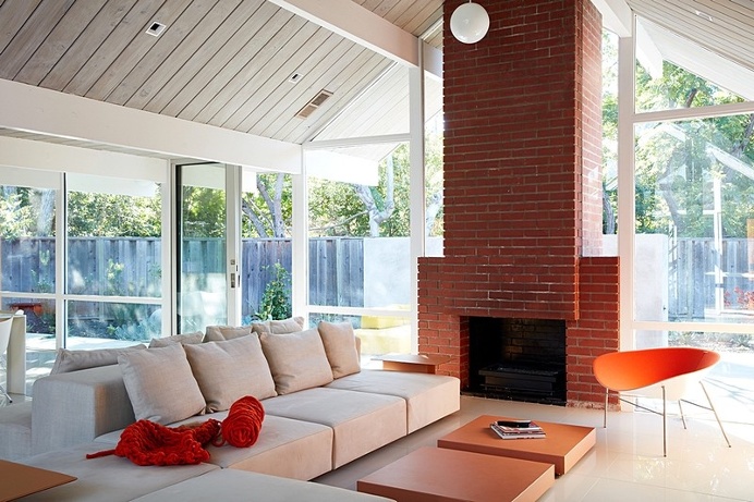 Mountain View Double Gable Eichler Remodel by Klopf Architecture