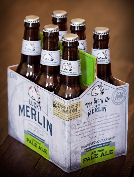 Lucky Merlin Beer Packaging
