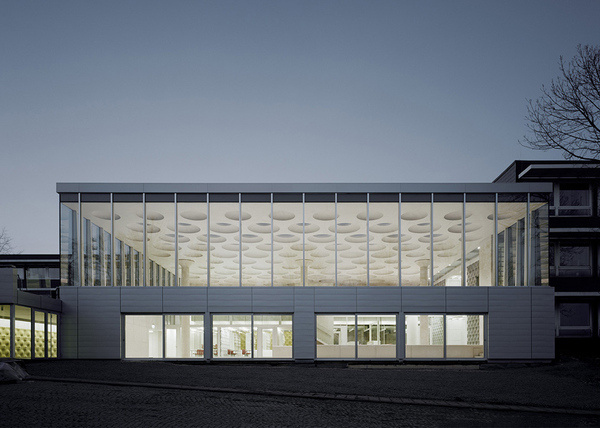 The Forum auditorium at Eckenberg Gymnasium by Ecker Architekten #school #architecture