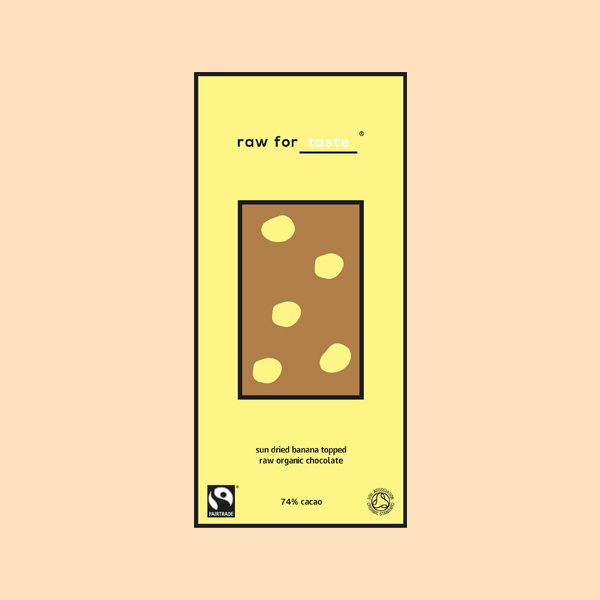 raw for taste #branding #color #chocolate #minimal #colour