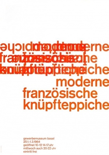Twitter / @berger_pablo: the modern french tapestri ... #basel #swiss #design #graphic #emil #poster #ruder #type #typography