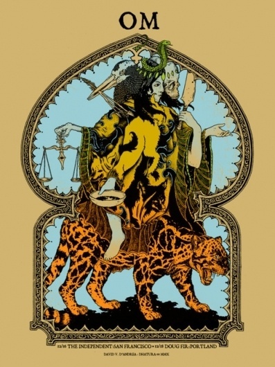 David V. D'Andrea Fez cartazes pra bandas como... #om #poster