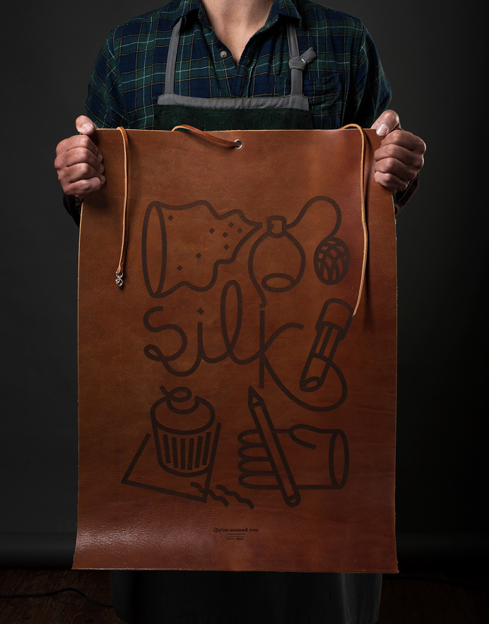 quon branding corporate design identity leather custom type by this is pacifica designblog inspiration www.mindsparklemag.com