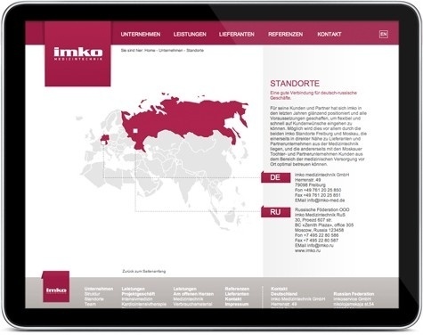 ID&CO: Eine internationale Site für ein globales Unternehmen #med #imko #idco #frick #website #michael