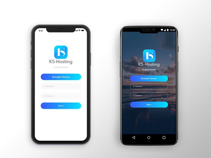 Login Screen (KS hosting TV app) by Basit A khan