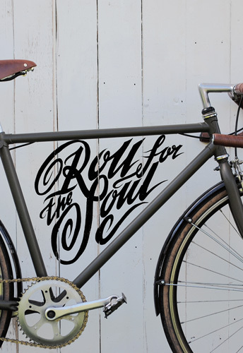 Roll Art Print by Rob Draper Easyart.com #bicycle #cycle #photo #quote #print #motto #handwritten #bike #poster #art #cycling #typography